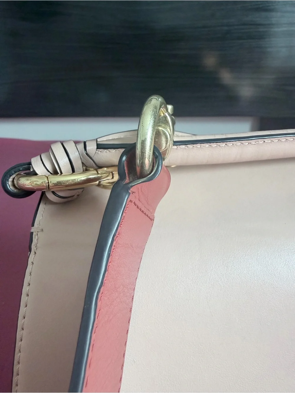 See By Chloe Two-Tone Blush and Rose crossbody Bag